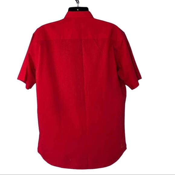James & Nicholson Short Sleeve Red Button-Up Dress Shirt Size XL NWOT - Picture 7 of 9